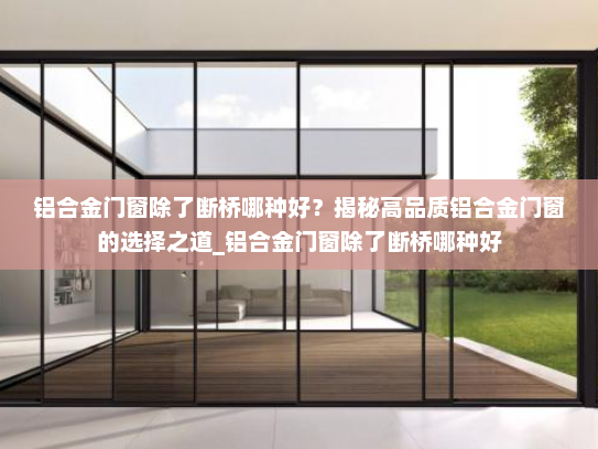 铝合金门窗除了断桥哪种好？揭秘高品质铝合金门窗的选择之道_铝合金门窗除了断桥哪种好